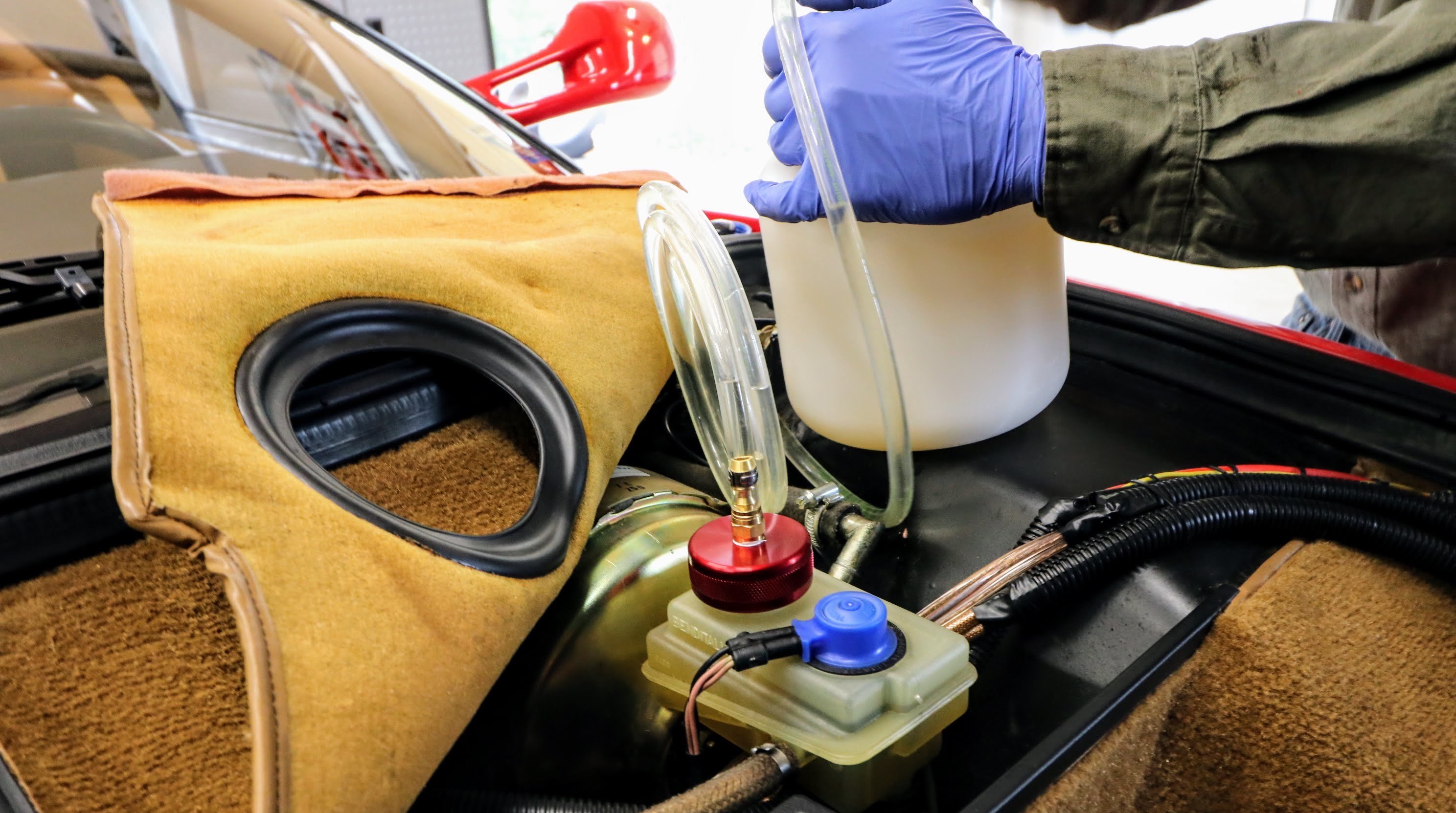 Ferrari Testarossa brake fluid reservoir