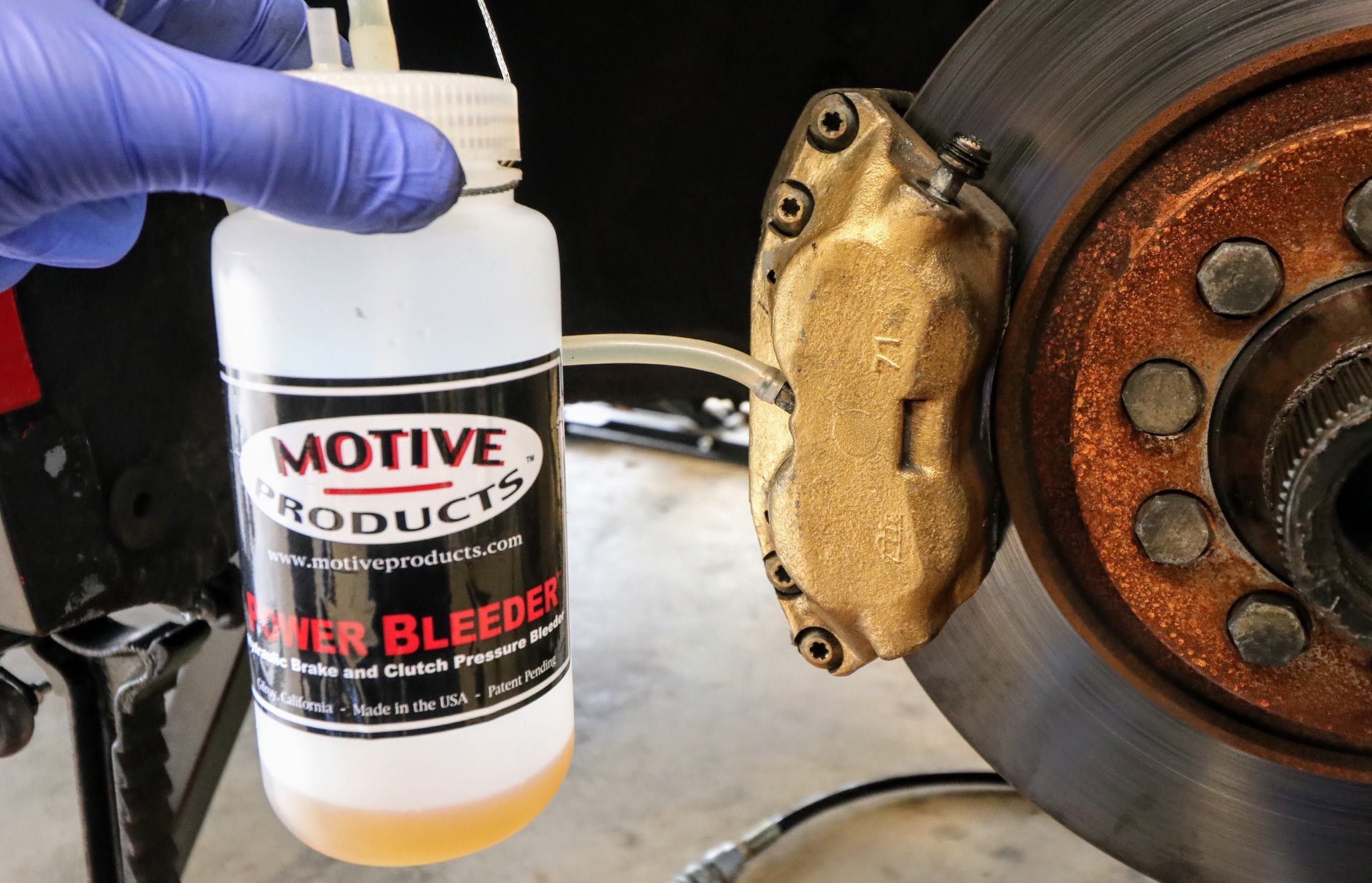 Ferrari Testarossa brake fluid flush